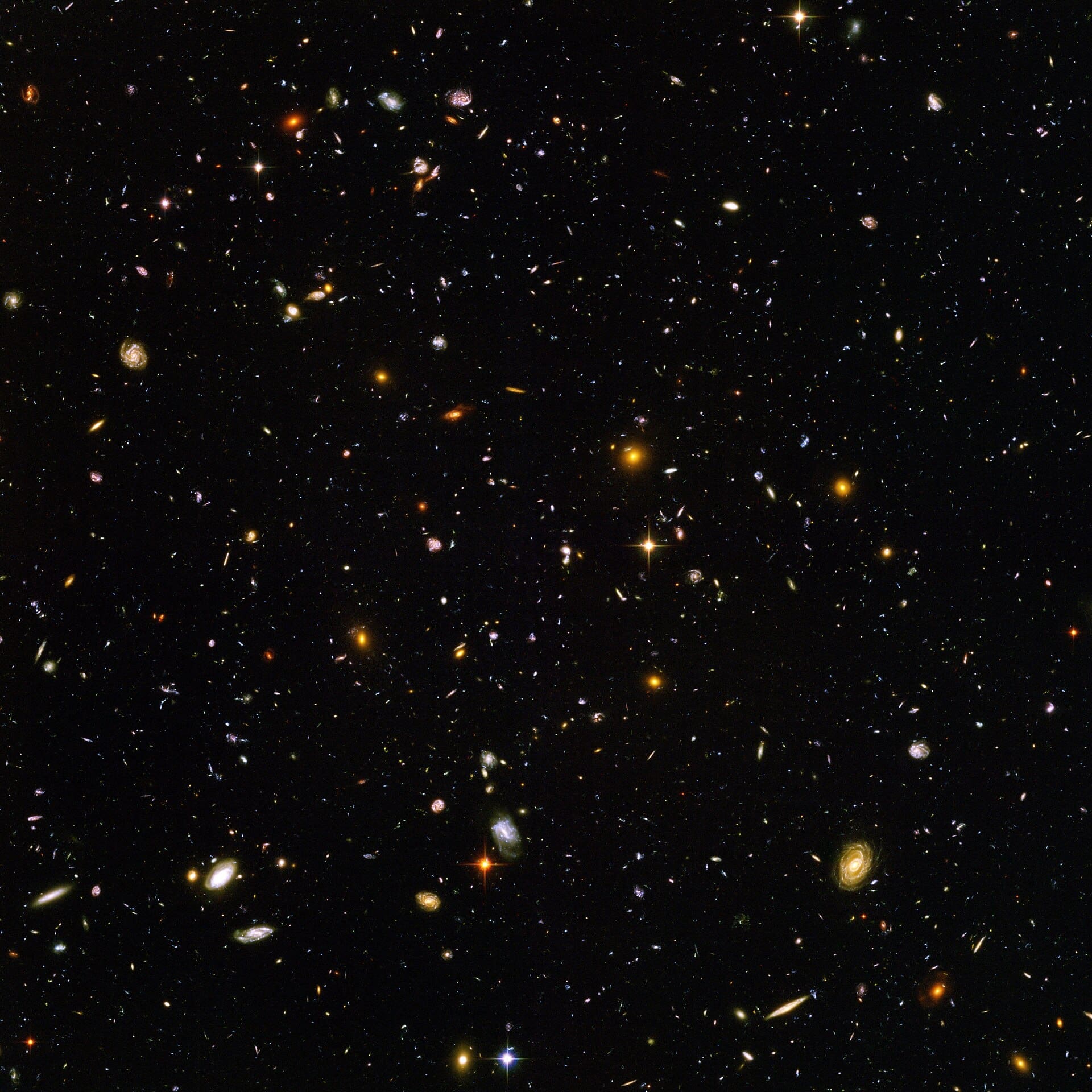Hubble Ultra Deep Field med tusenvis av galakser